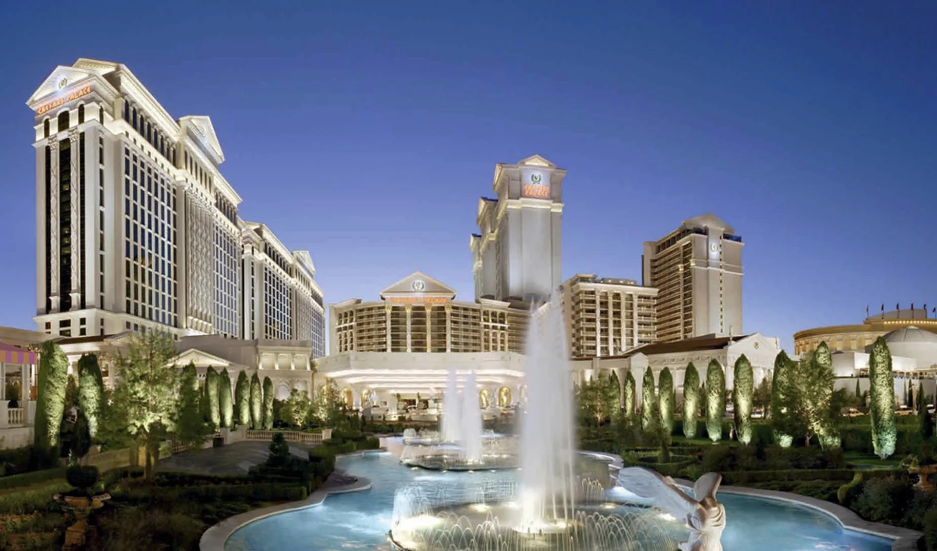 Caesars Palace in Las Vegas: exterior premium mietwagenrundreise california dreamin deluxe caesars palace hotelansicht