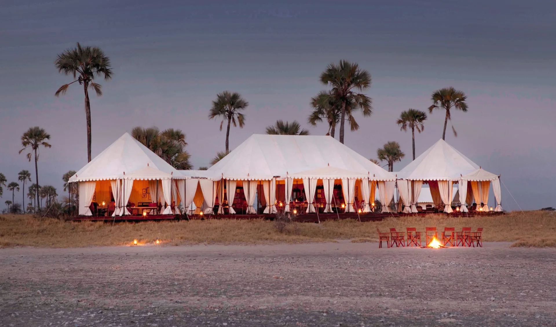 San Camp in Makgadikgadi Pans: exterior San Camp Camp von aussen