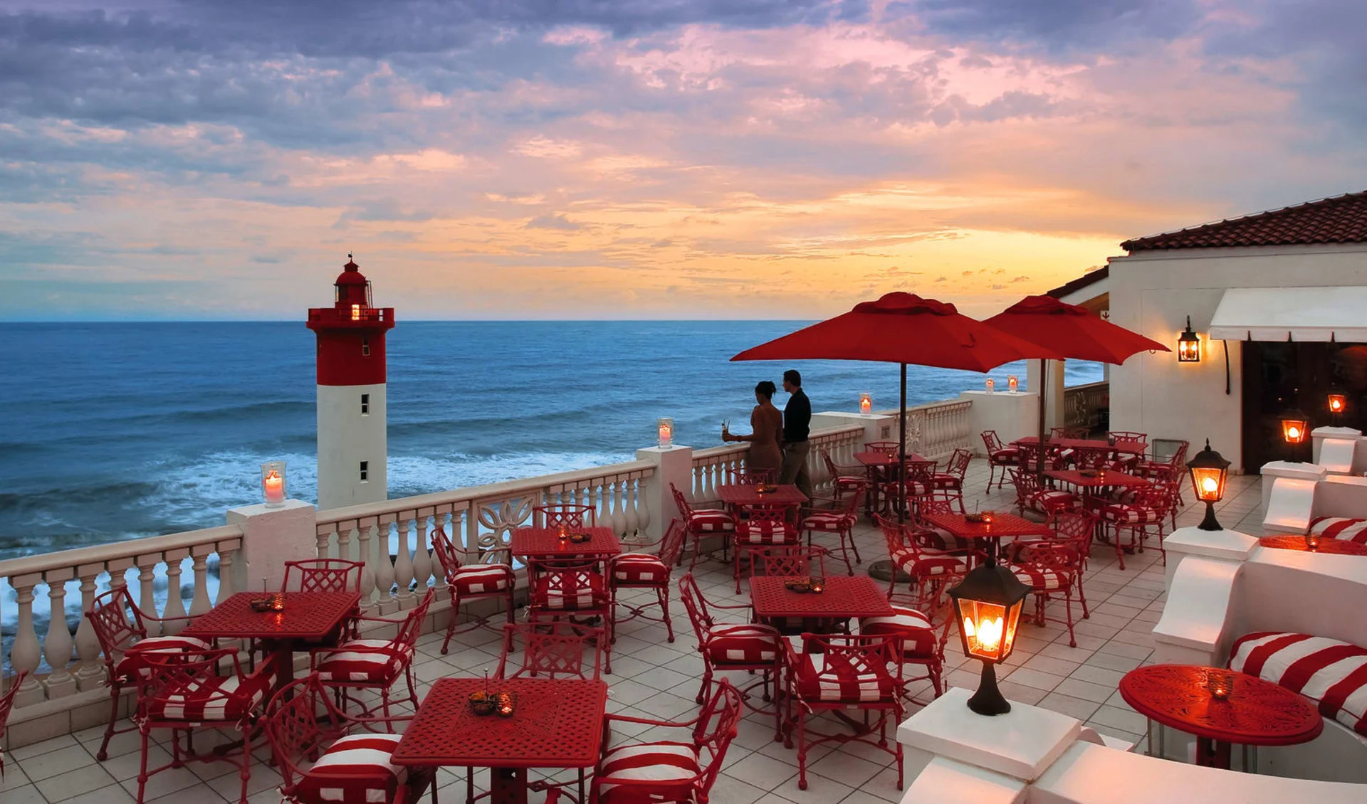 The Oyster Box Hotel in Umhlanga Rocks:  The Oyster Box Hotel - Terrasse