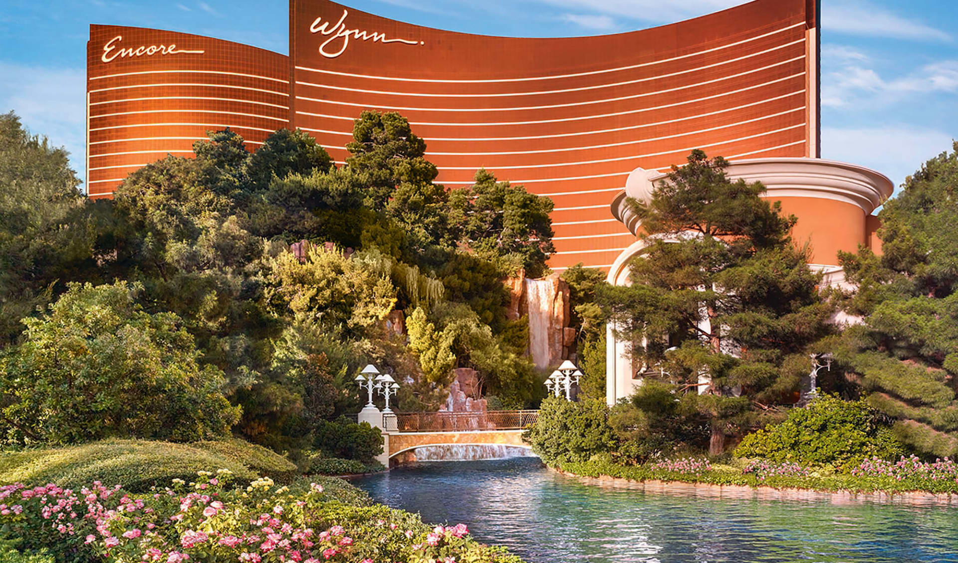 Wynn Las Vegas: exterior wynn las vegas hotelgebäude pflanzen