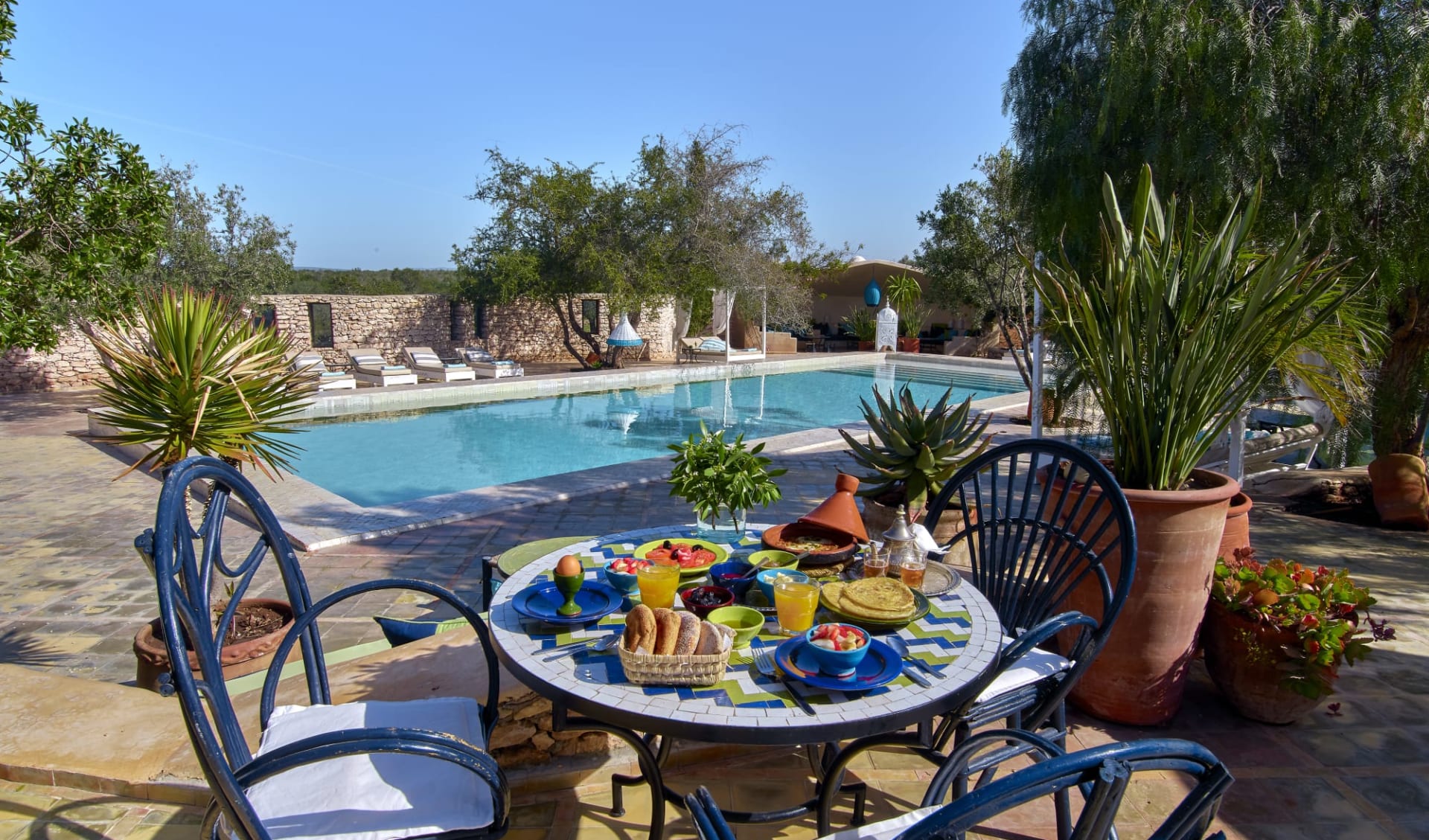 Les Jardins de Villa Maroc in Essaouira:  breakfast