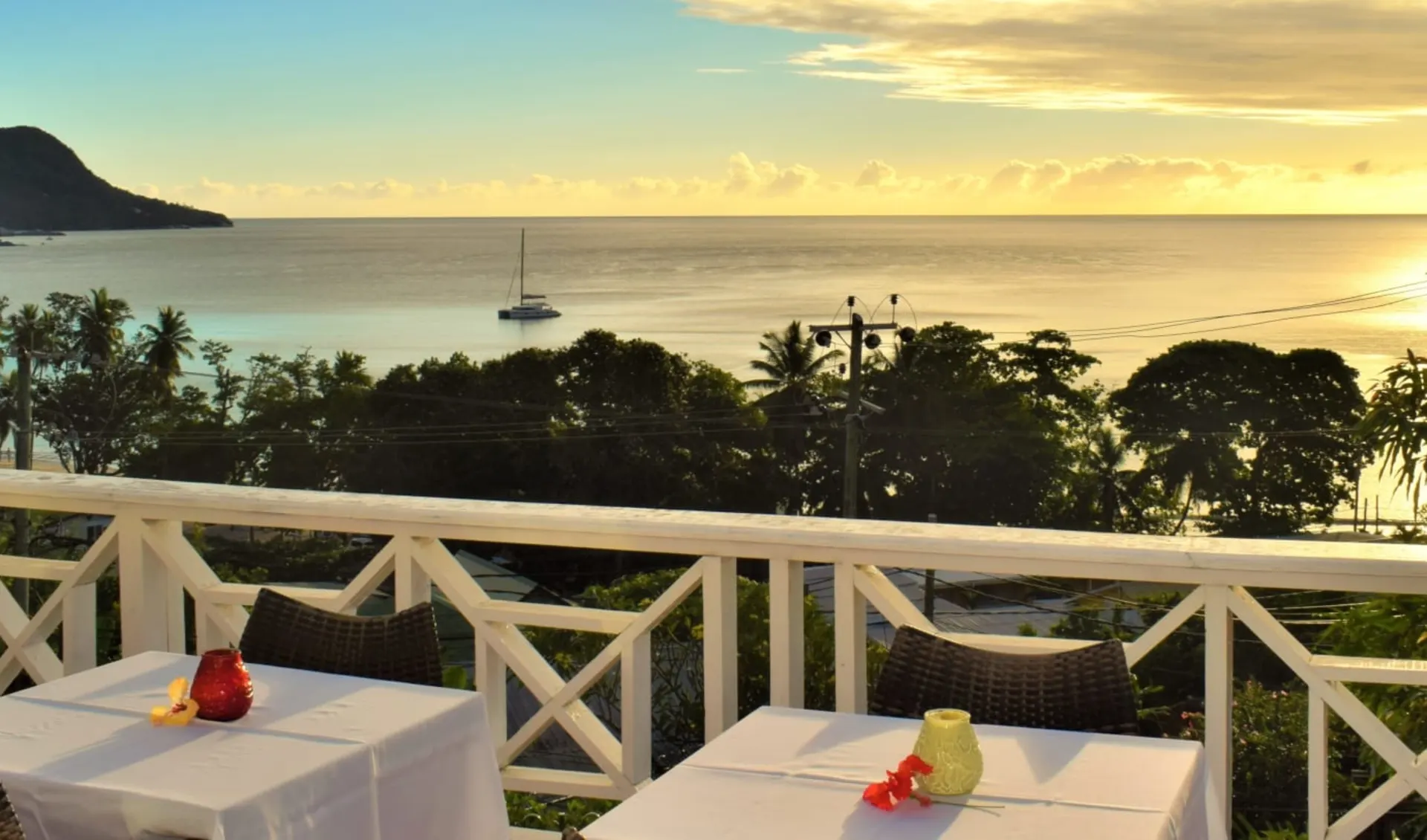 Villa Roscia in Mahé:  Terrace Panoramic