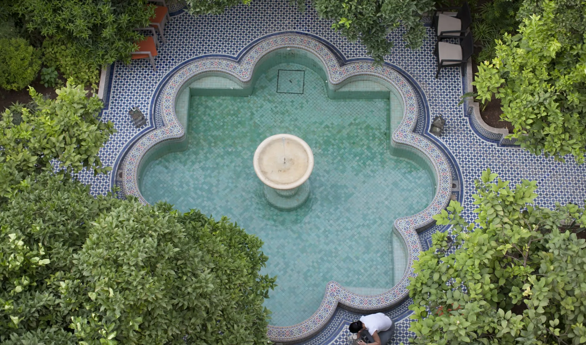 Palais Amani in Fès:  Central fountain