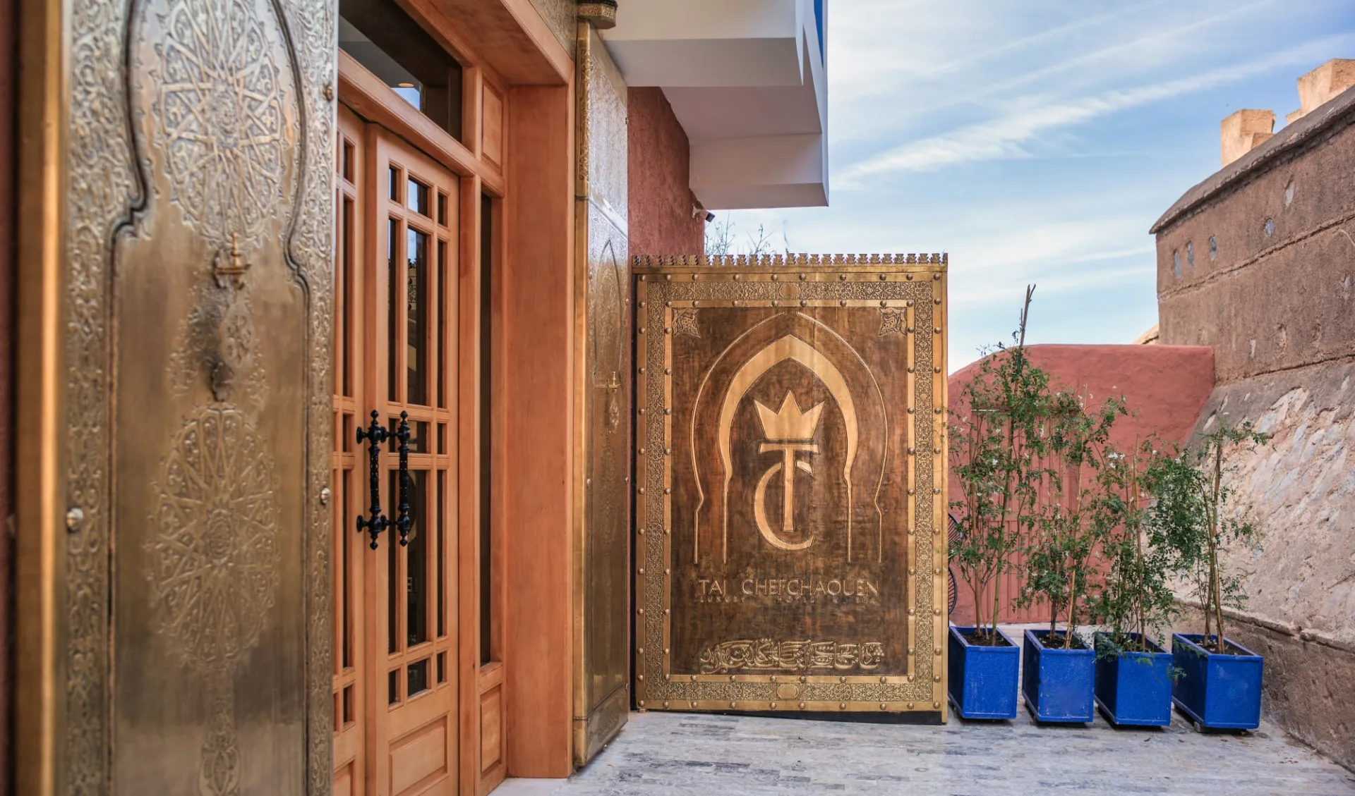 TAJ Chefchaouen Luxury Hotel & Spa:  entrance
