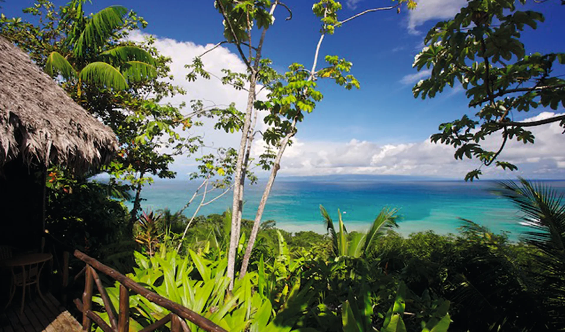 Lapa Rios Lodge in Osa Peninsula:  Lapa Rios Lodge - Blick aufs Meer