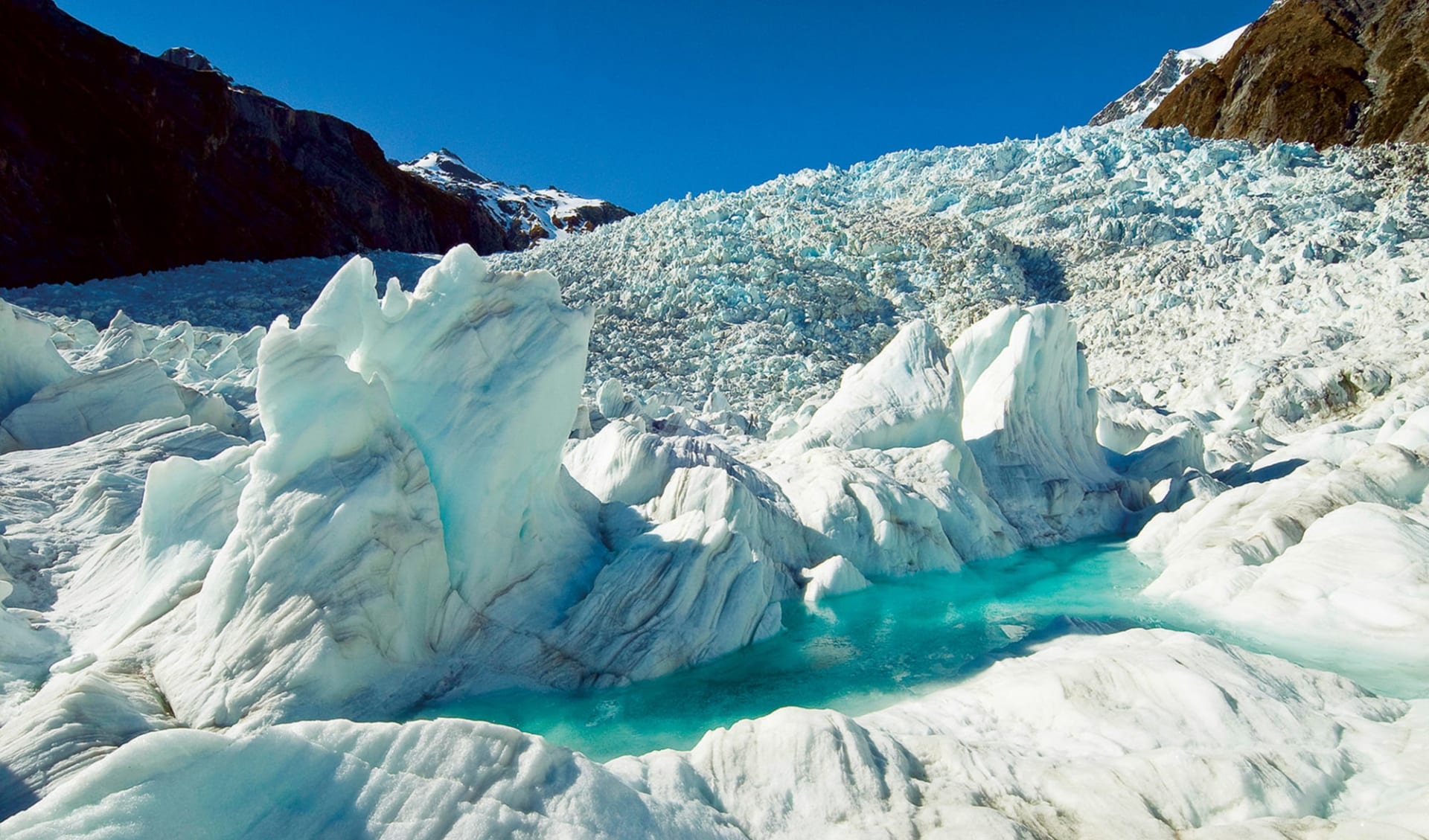 Legendäres Neuseeland ab Auckland: Franz Josef - Gletscher - Eisgebilde