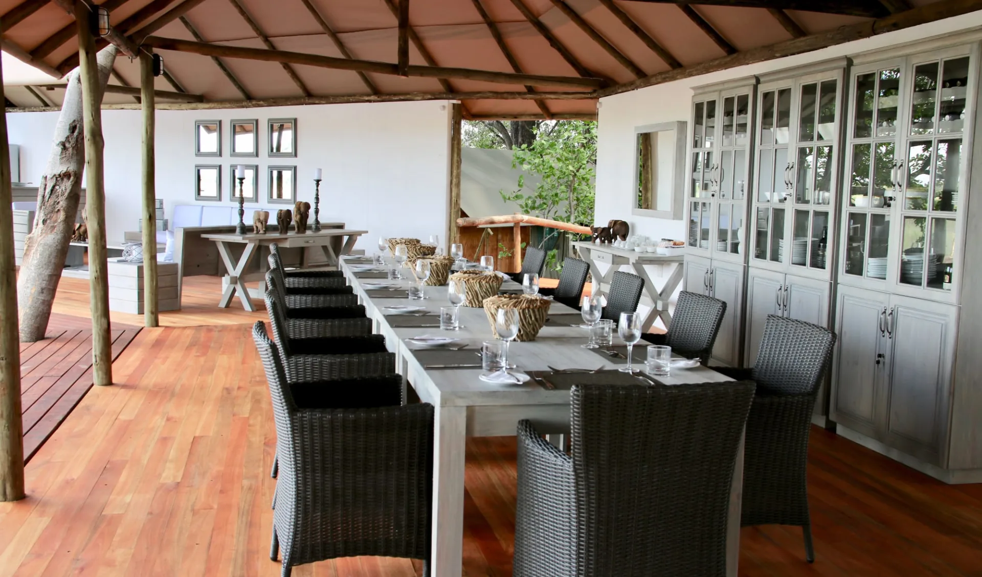 Kazile Island Lodge in Zambesi (Caprivi): Kazile Dining