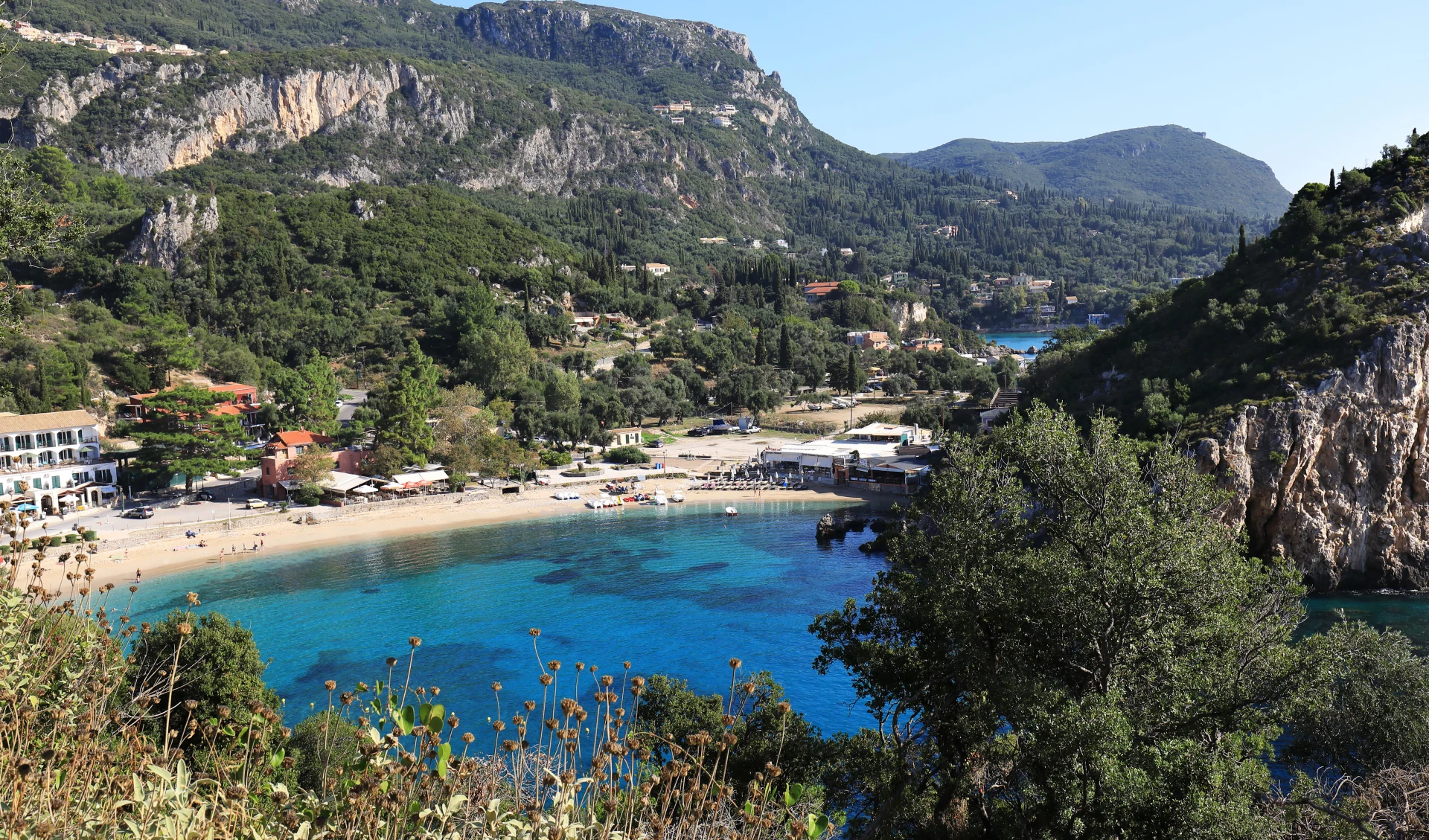 Badeferien im Mareblue Beach Resort ab Korfu: Korfu_Agios Spyridon_Bucht_