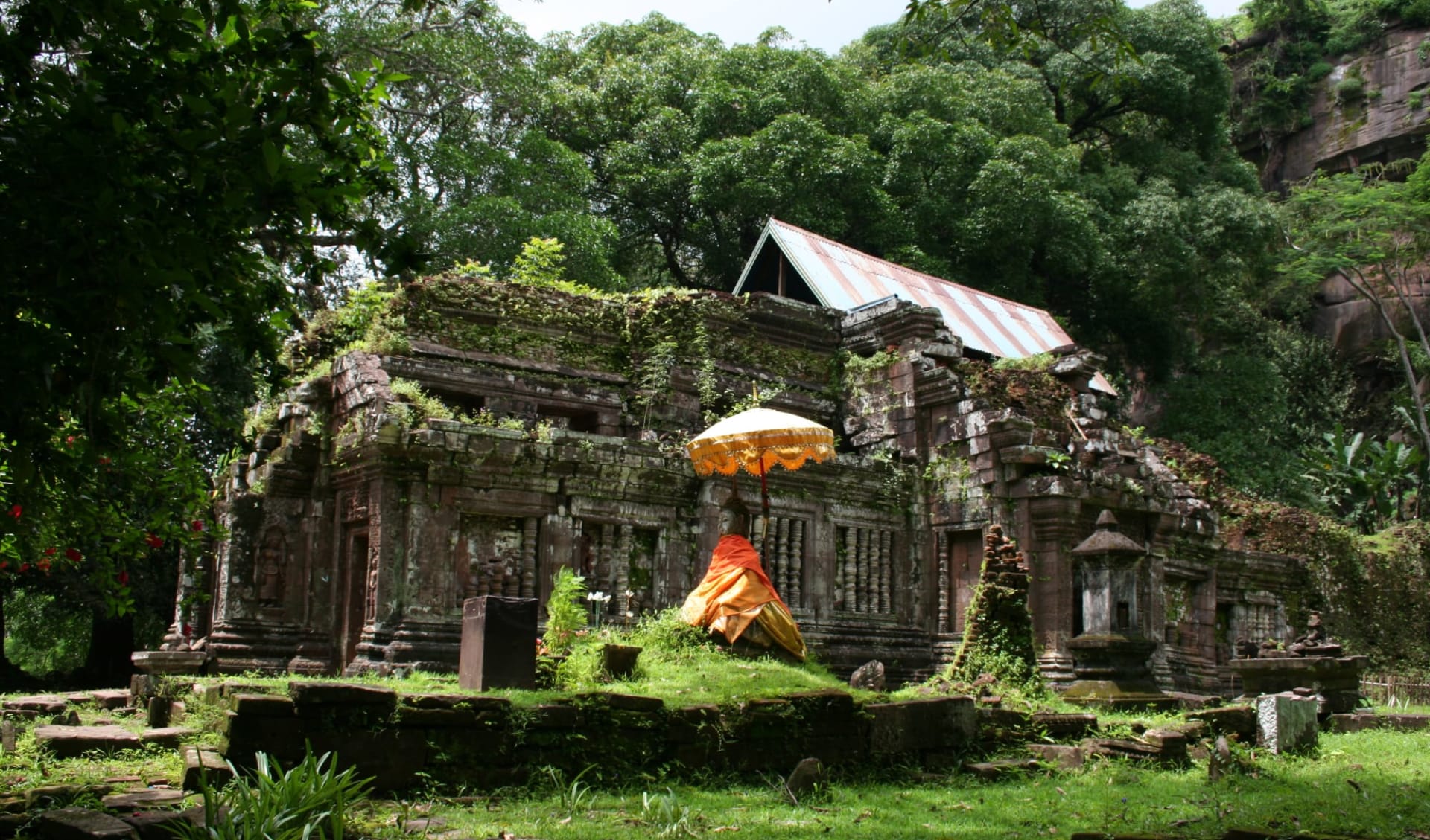 Überland von Südlaos nach Angkor ab Pakse: Champasak: Wat Phou