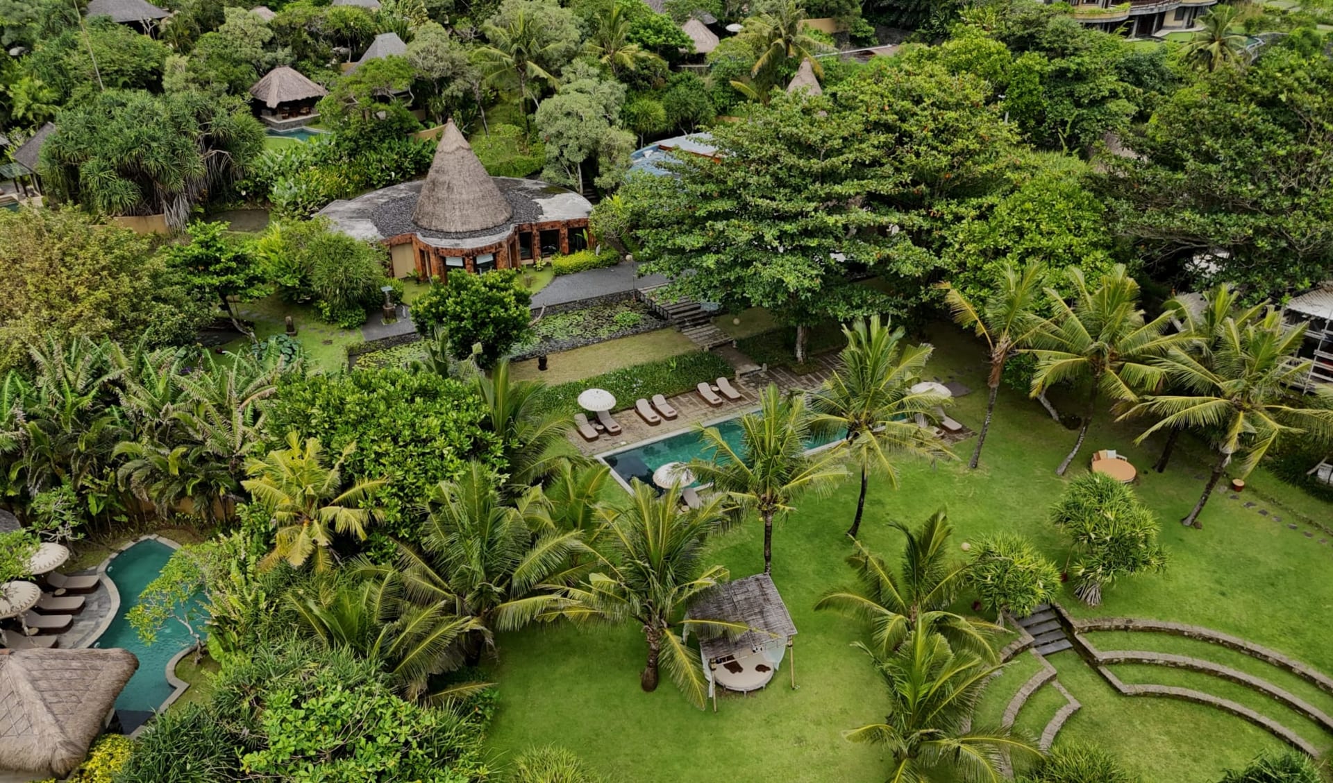 WakaGangga in Südbali:  Aerial view