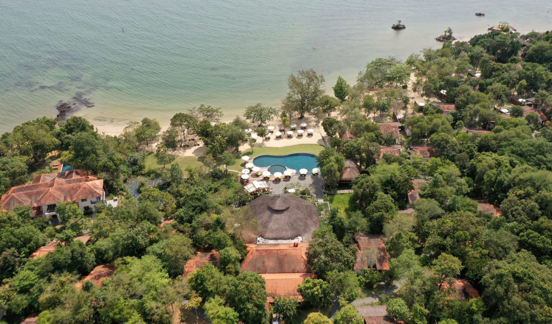 Green Bay Phu Quoc Resort & Spa:  Palm Beach top view