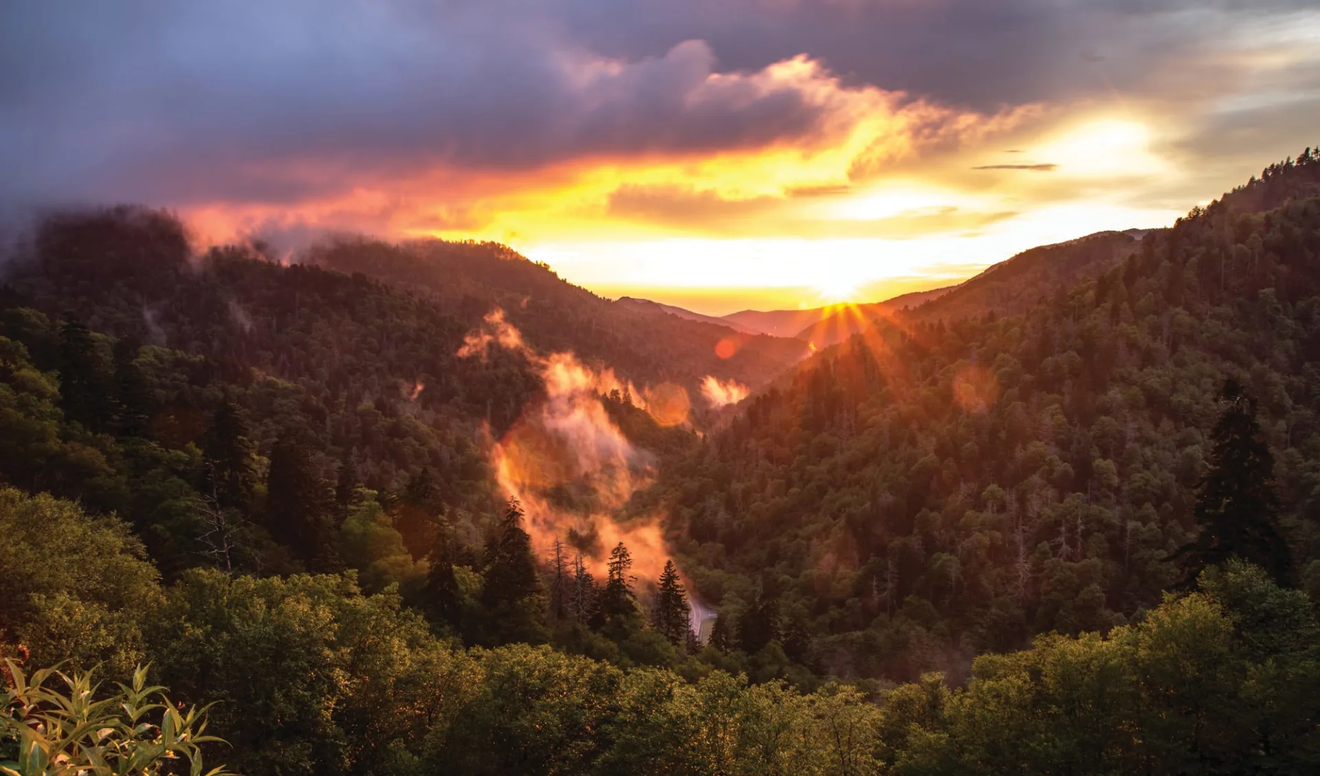 Great Smokies Inn in Cherokee:  Smokies Sunset