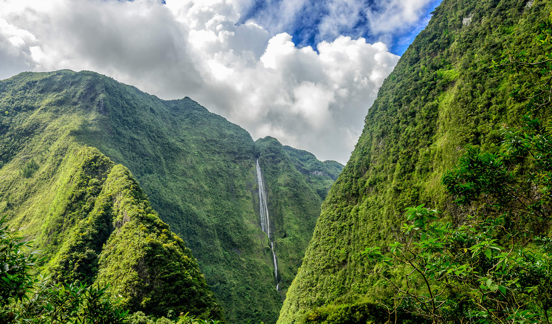 Cascade blanche, cirque de Salazie, La Reunion