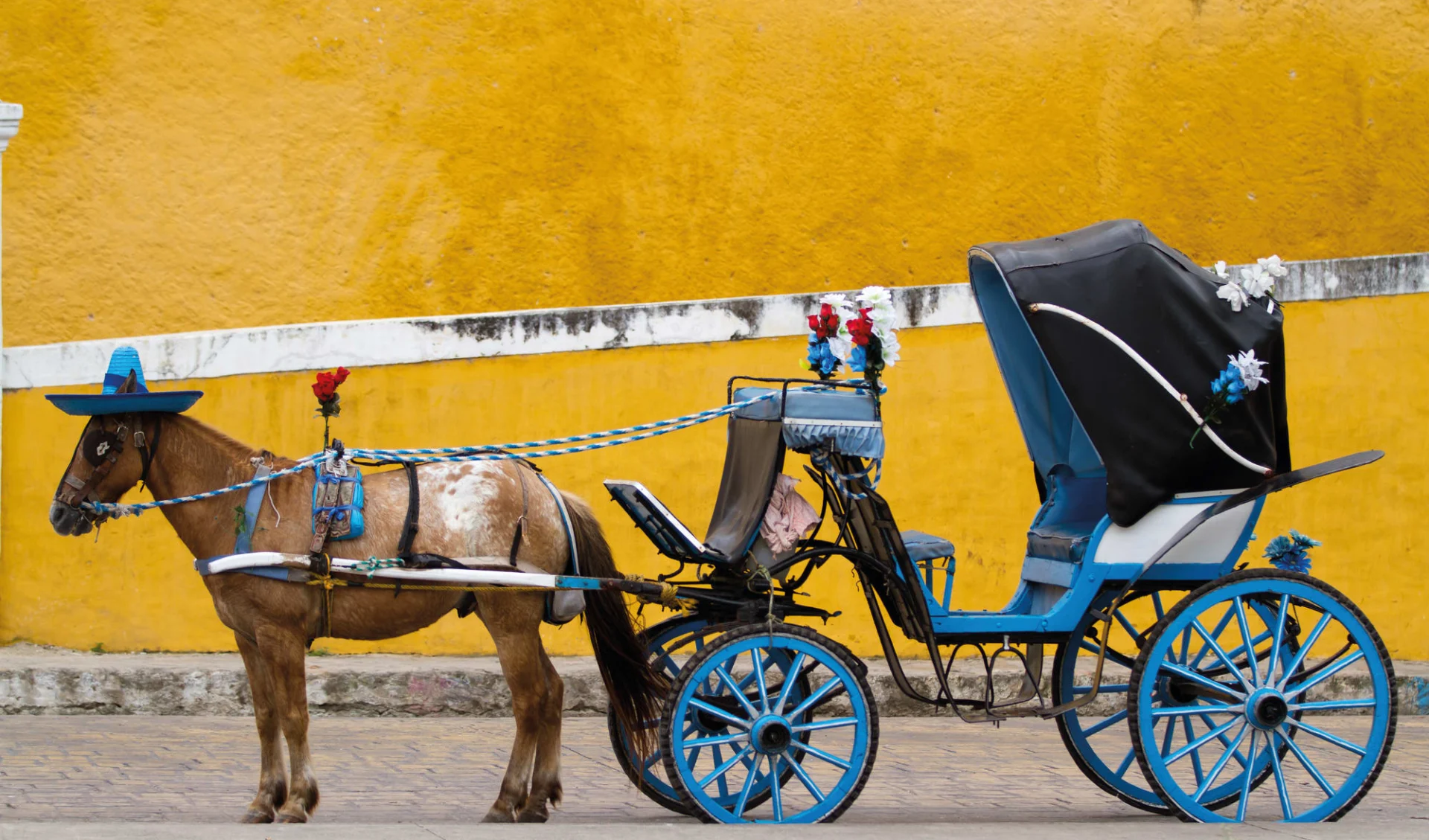 Mexiko Klassik ab Mexico City: Mexico - Yucatan - Izamal, Pferdekutsche