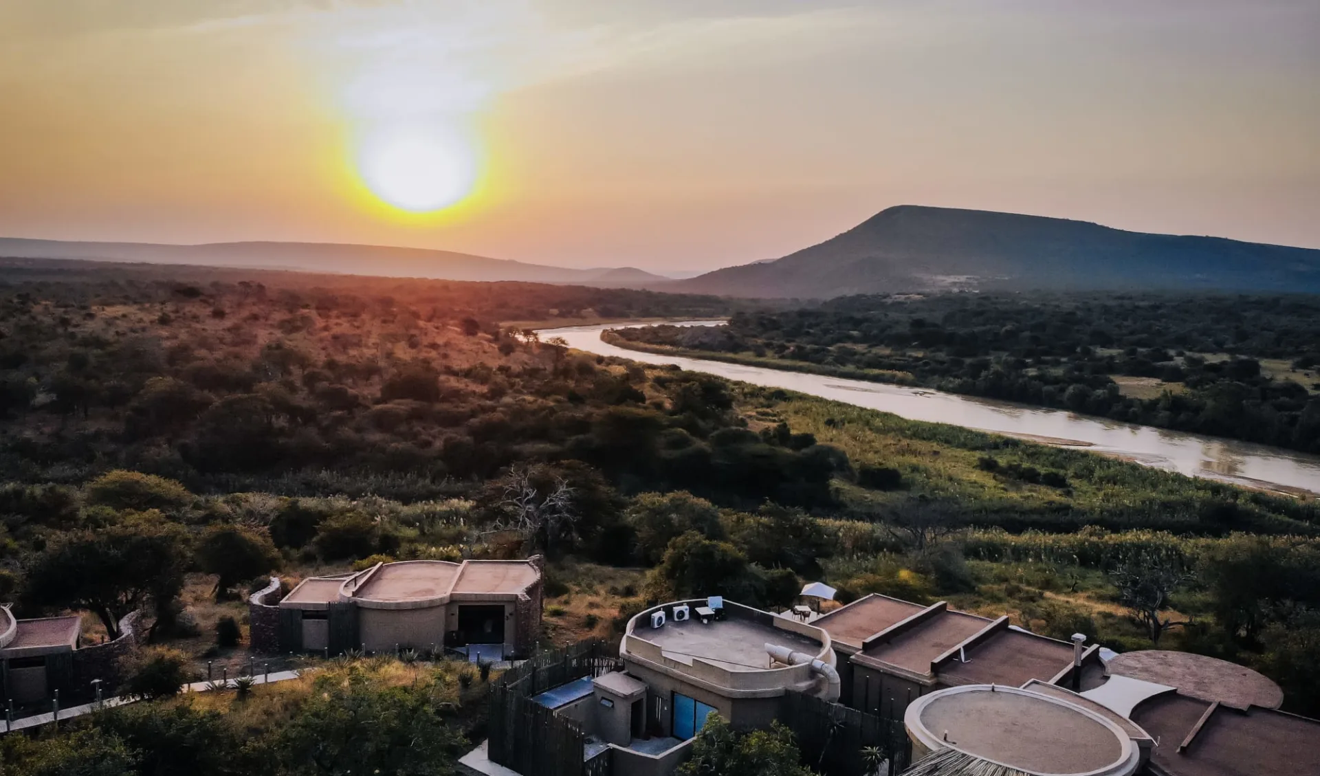 mFulaWozi Wilderness Private Game Reserve in Hluhluwe: mFulaWozi April Aerial-11