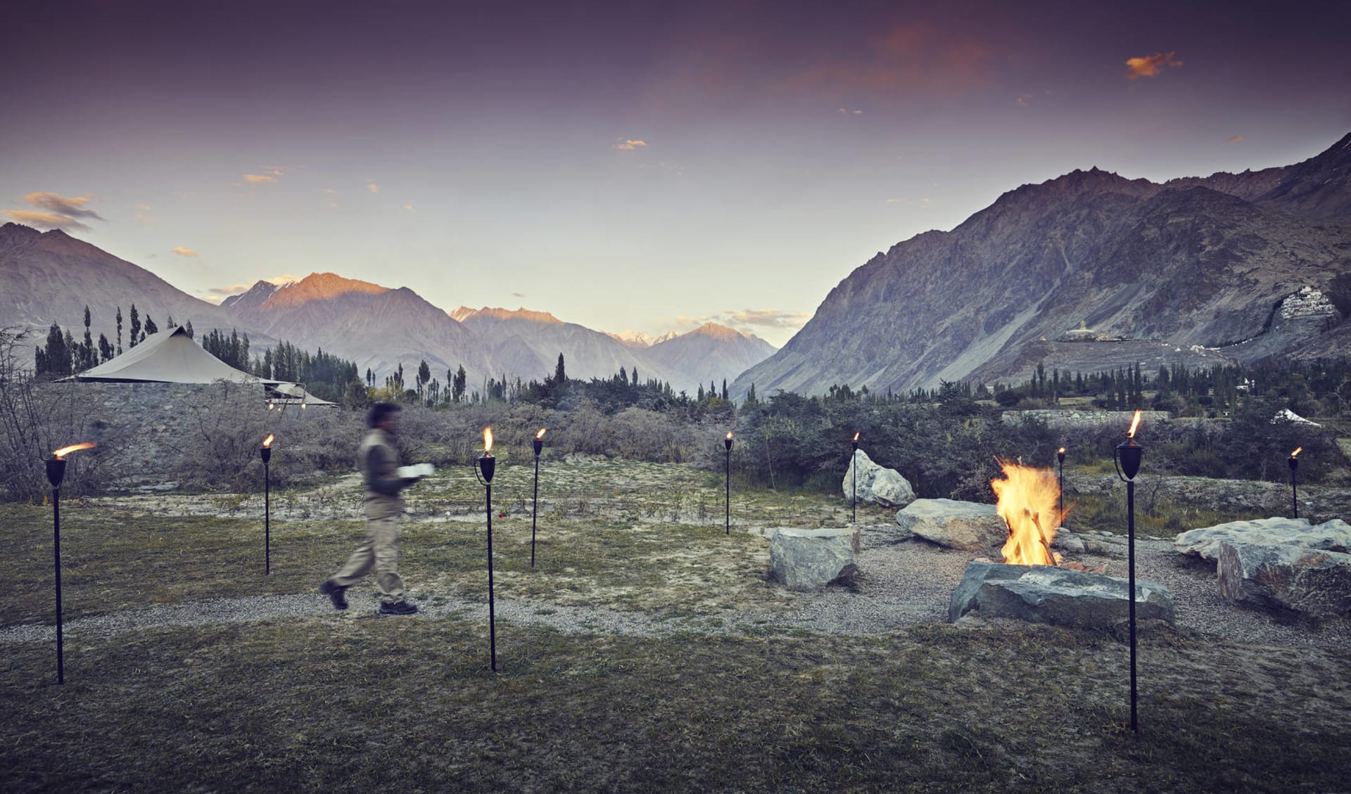 Ladakh luxuriös ab Leh: nubra valley bonfire