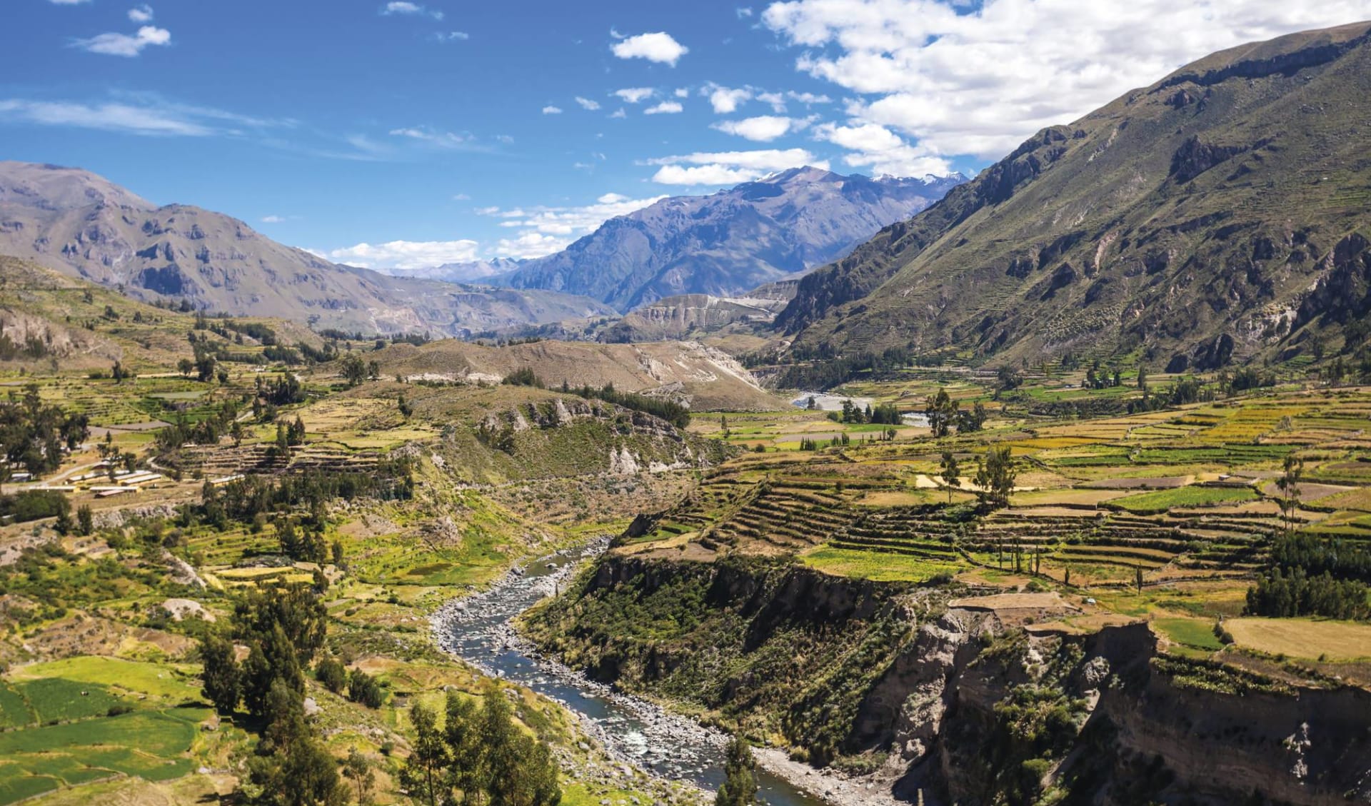 Arequipa und der Colca Canyon: Peru - Colca Canyon - Colca mit Fluss