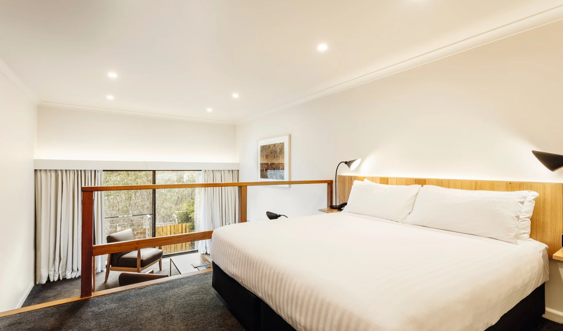 Cradle Mountain Hotel:  Interior Australia Tasmania Cradle Mountain Hotel Split Level King Room 2019