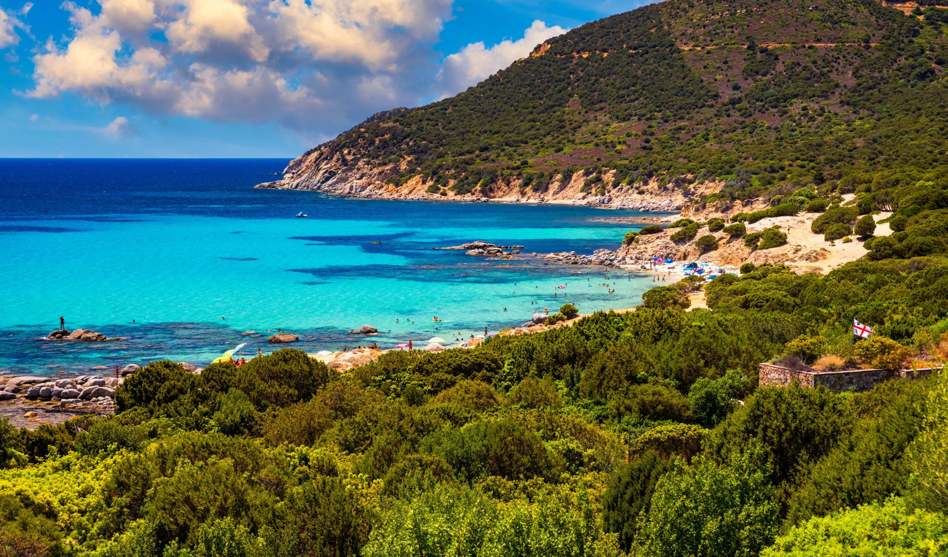 Badeferien im Hotel Stella Maris ab Südsardinien: Sardinien_Villasimius_Strand_Bucht_