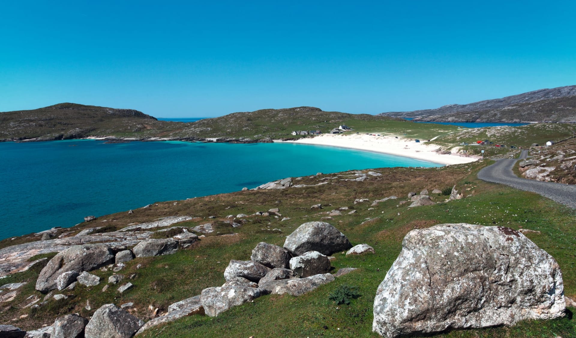 Schottische Inselwelten ab Edinburgh: Schottland_Harris_Strand_