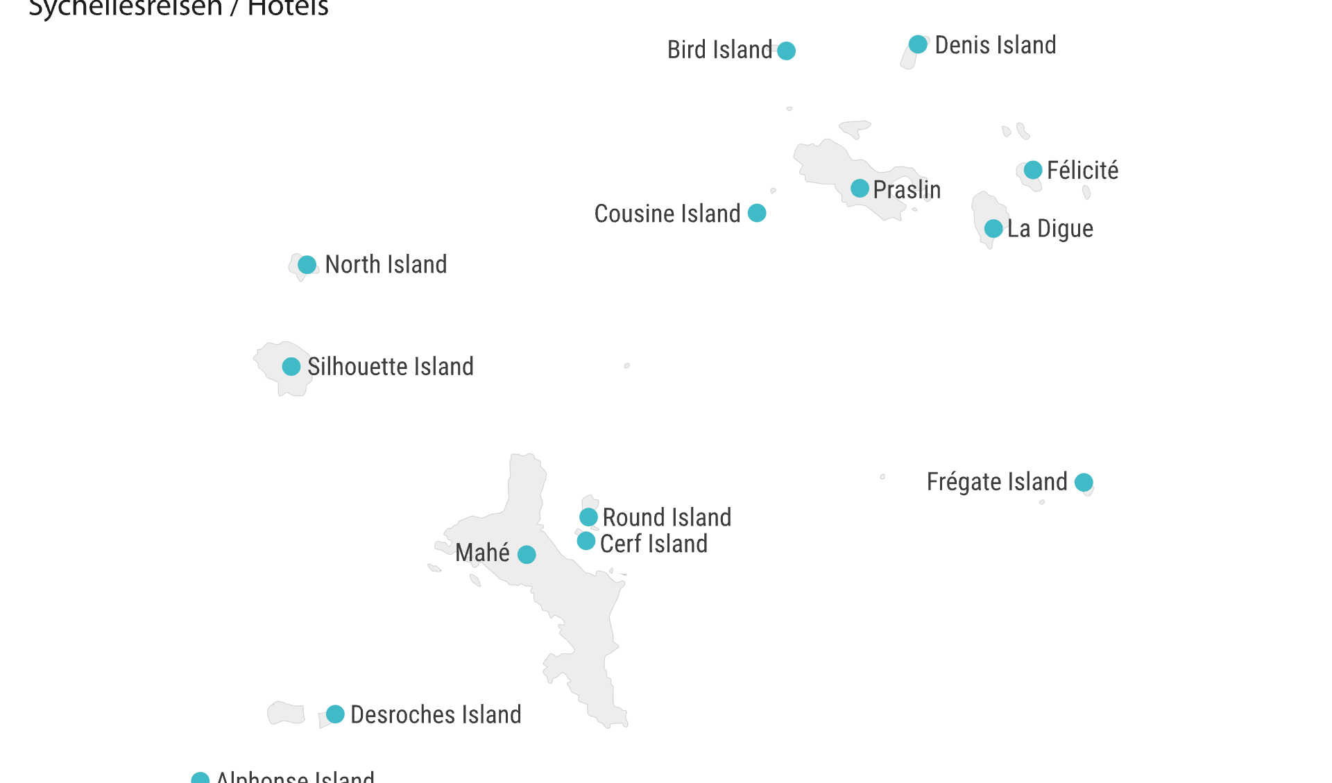 Karte Seychellen