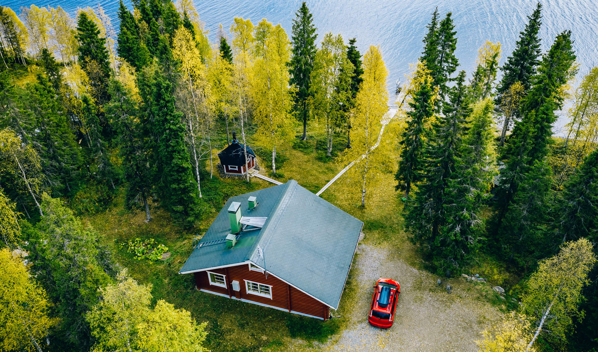 Ferienhaus und Mietwagen, Seenplatte, Finnland