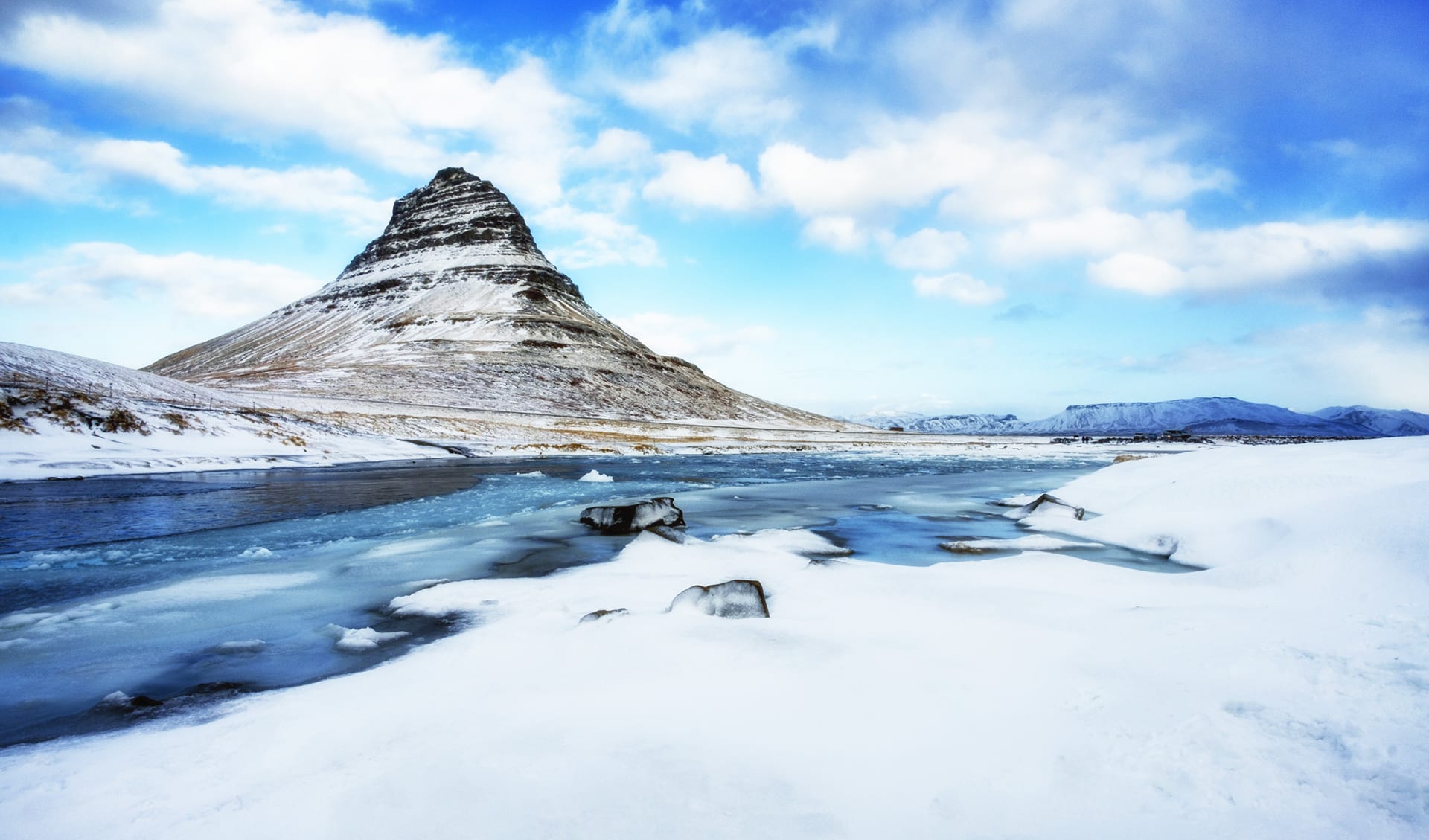 Kirkjufell Berges, Island