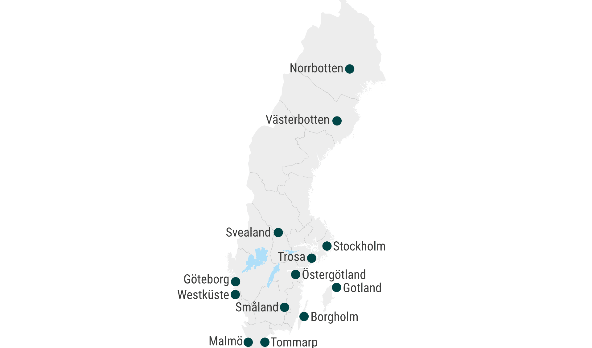 Map Schweden