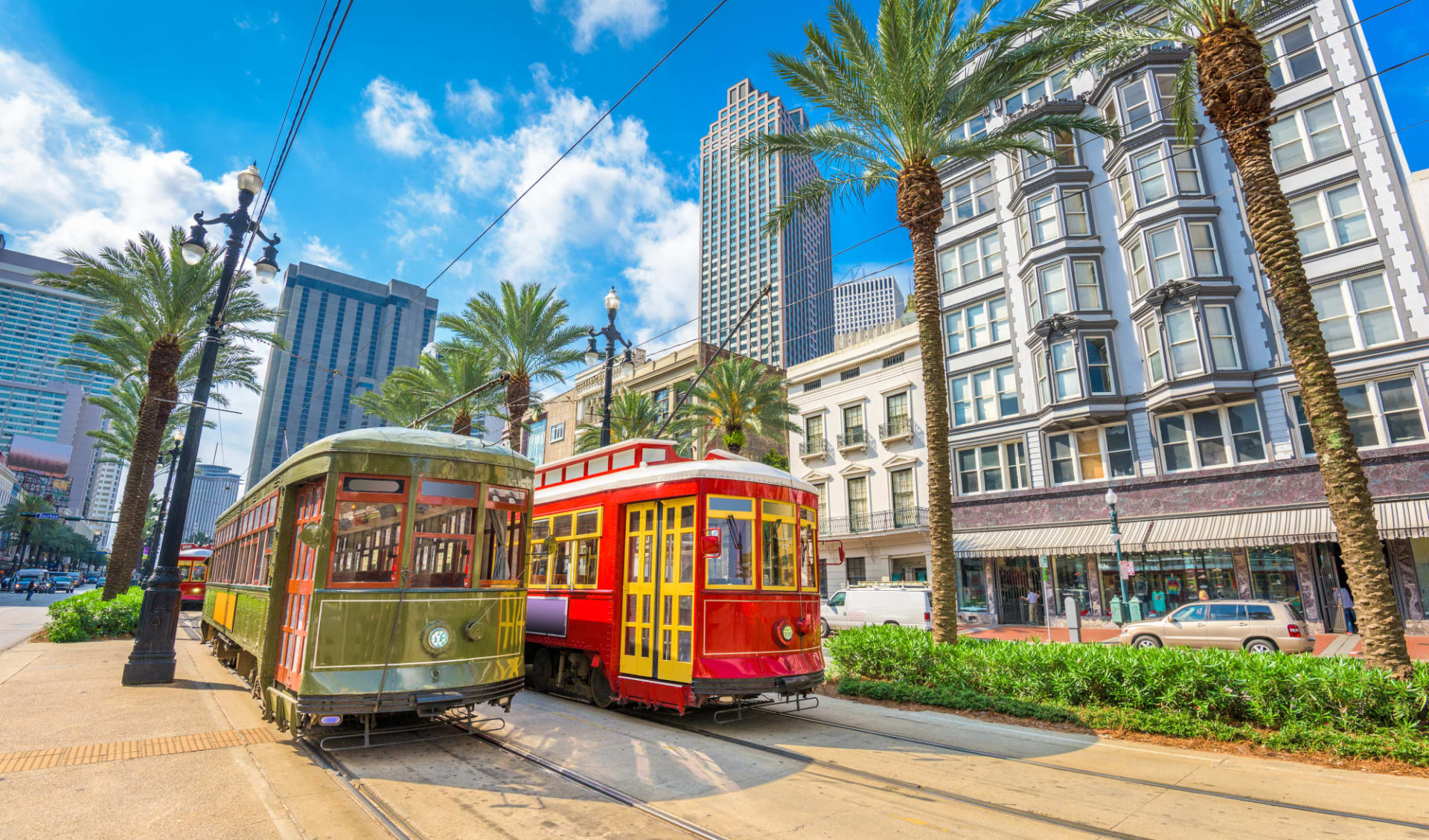 Individuelle Bahnreise – City of New Orleans ab Chicago: Streetcars_NewOrleans