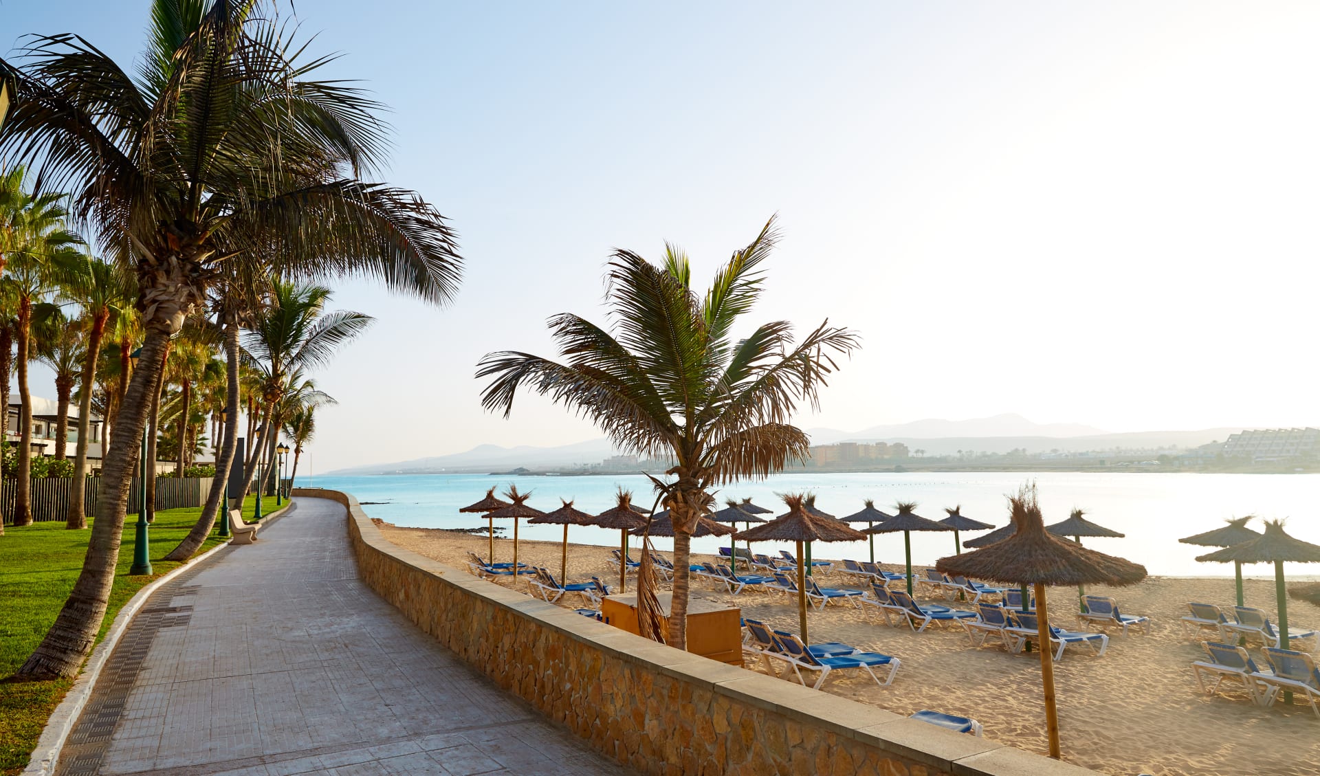 Badeferien im Barceló Fuerteventura Castillo: Uferpromenade Caleta de Fuste Fuerteventura