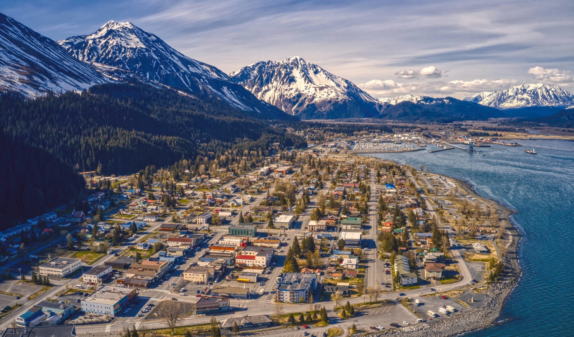 Individuelle Bahnreise - Alaska Panorama ab Seward: USA_Alaska_Seward_Aerial_Mountains