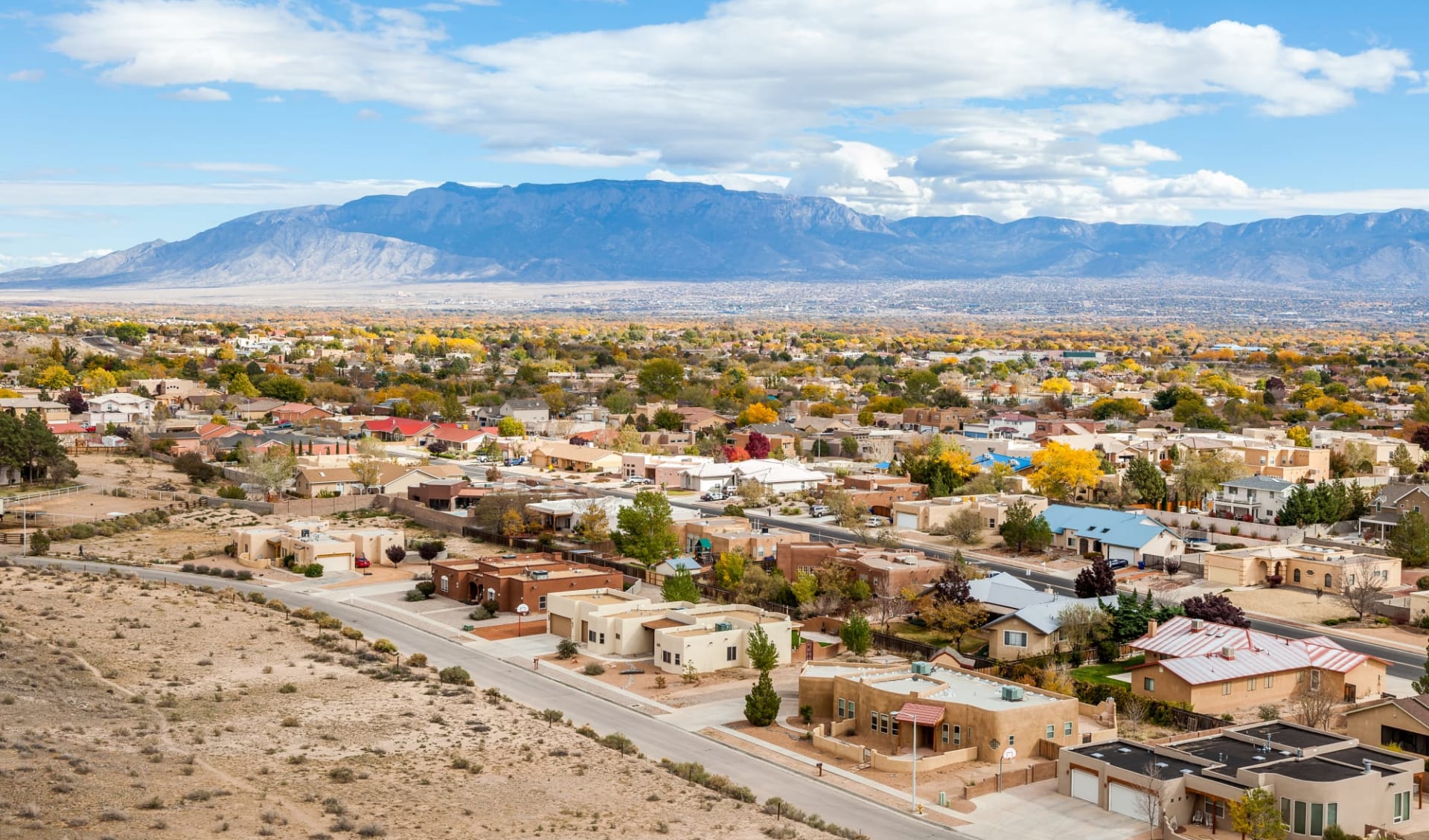 Route 66 - West ab Dallas: USA - New Mexico - Albuquerque Resditential Suburbs