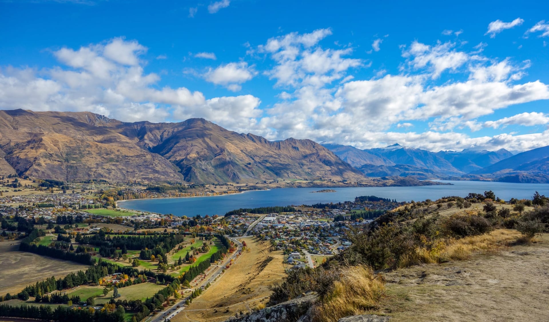 Neuseeland Aktiv Entdecken ab Queenstown: Wanaka_Lake_Aussicht_Mount_Iron_Südinsel_Neuseeland