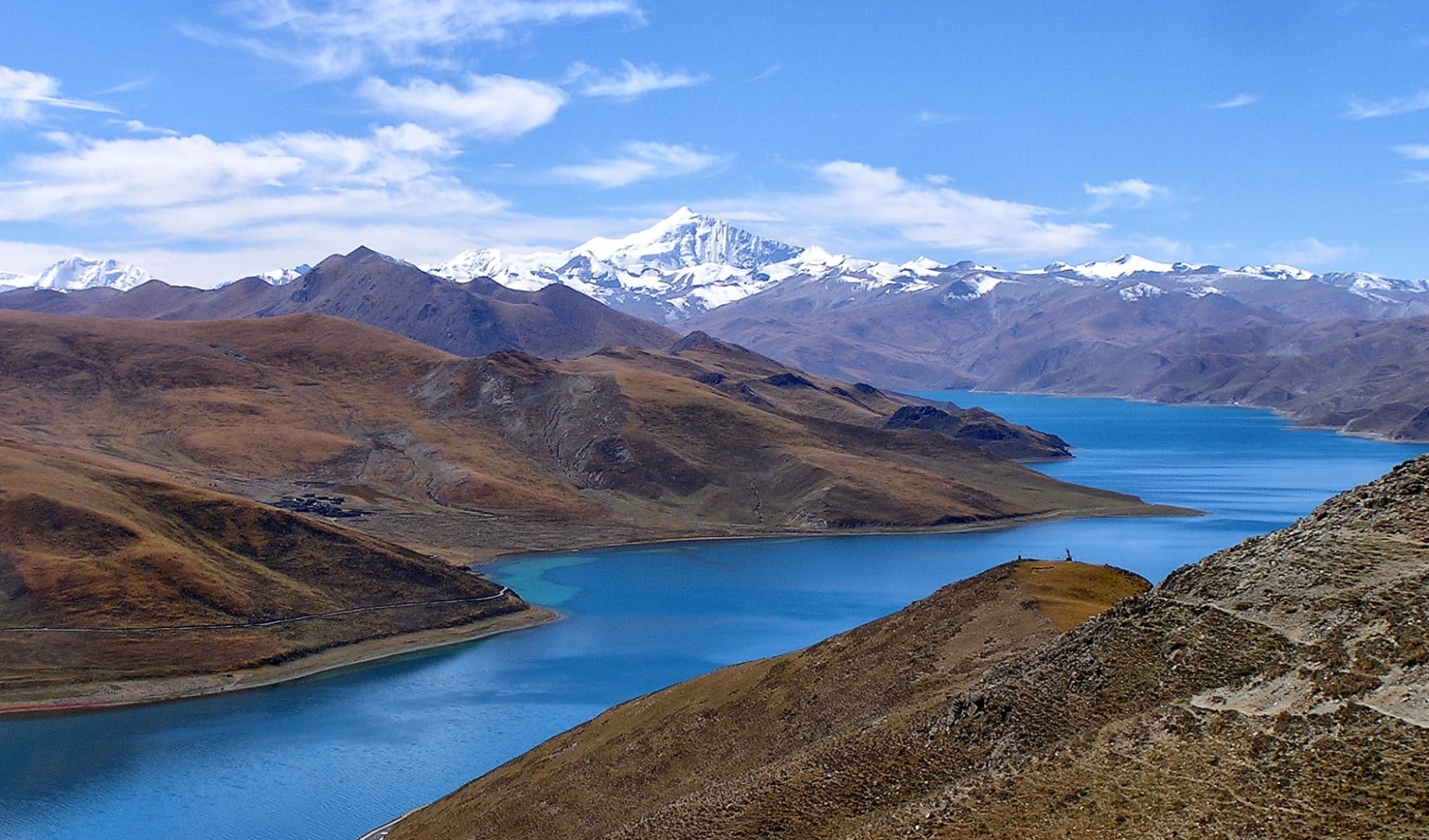 Mit der Tibet Bahn zum Dach der Welt ab Peking: Yamdrok Lake