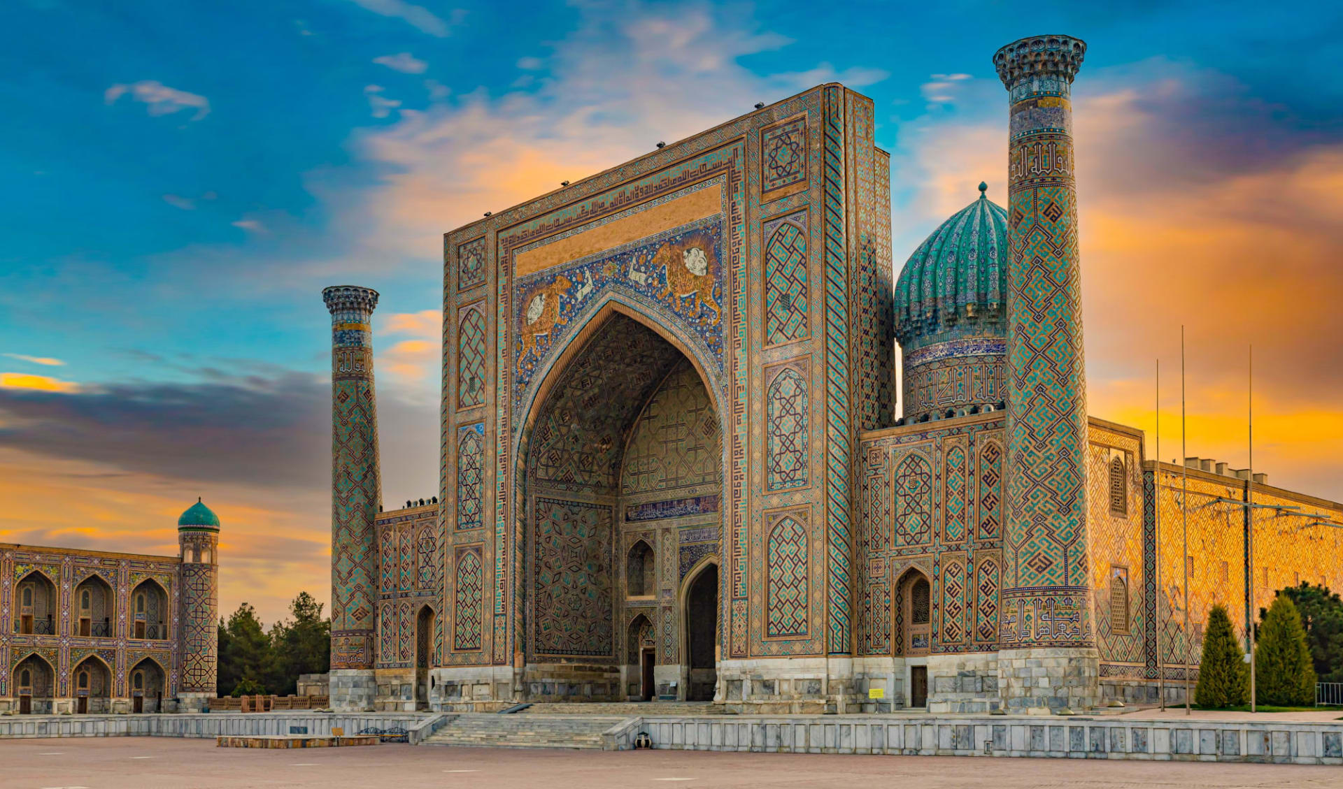 NZZ Leserreise Kirgistan und Usbekistan - einzigartige Welten voller kultureller Erben ab Bischkek: Zentralasien_Samarkand_Registan