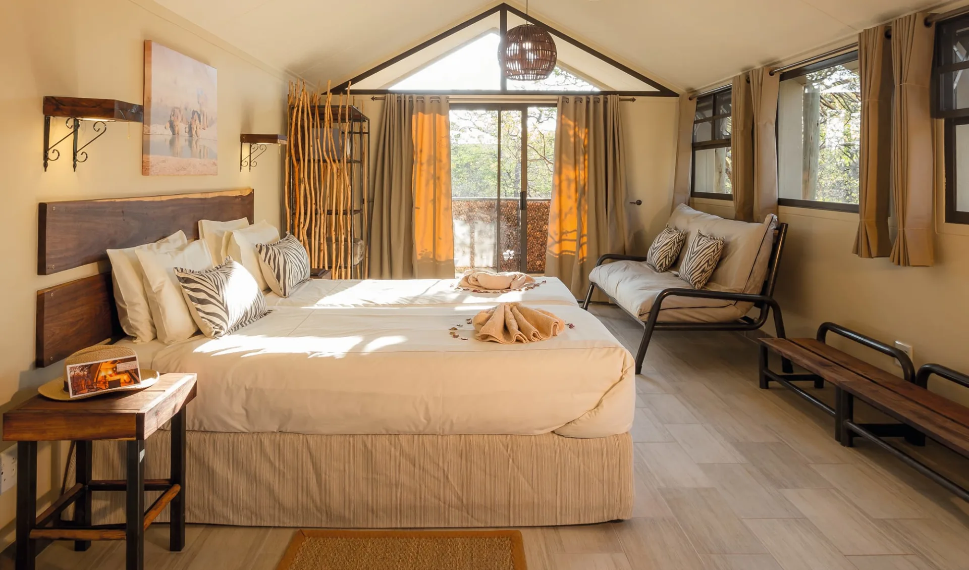 Etosha Village in Etosha Nationalpark: zimmer Etosha Village- zimmermit Bett