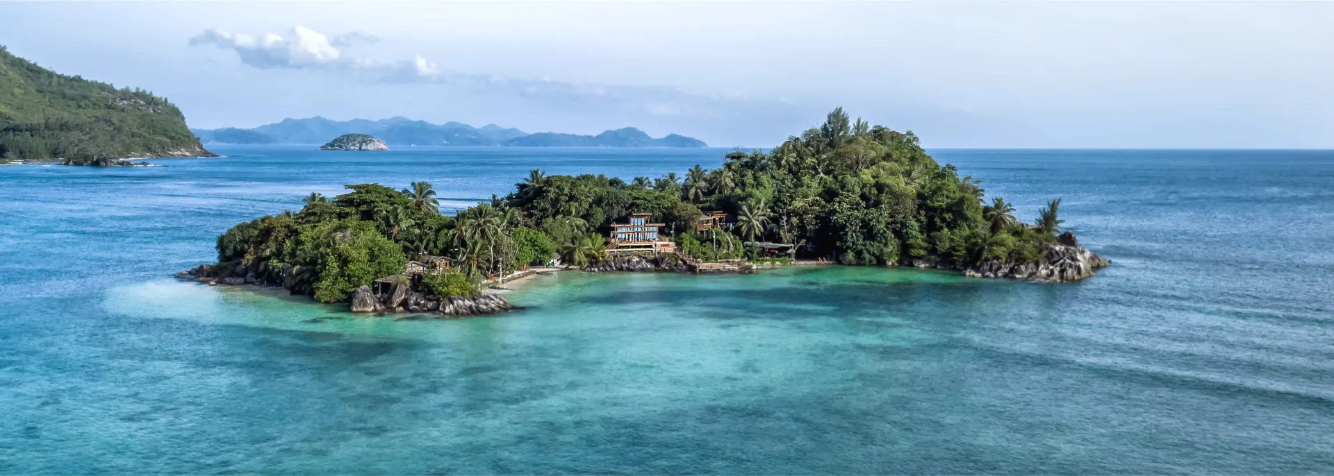 Island in water in seychelles