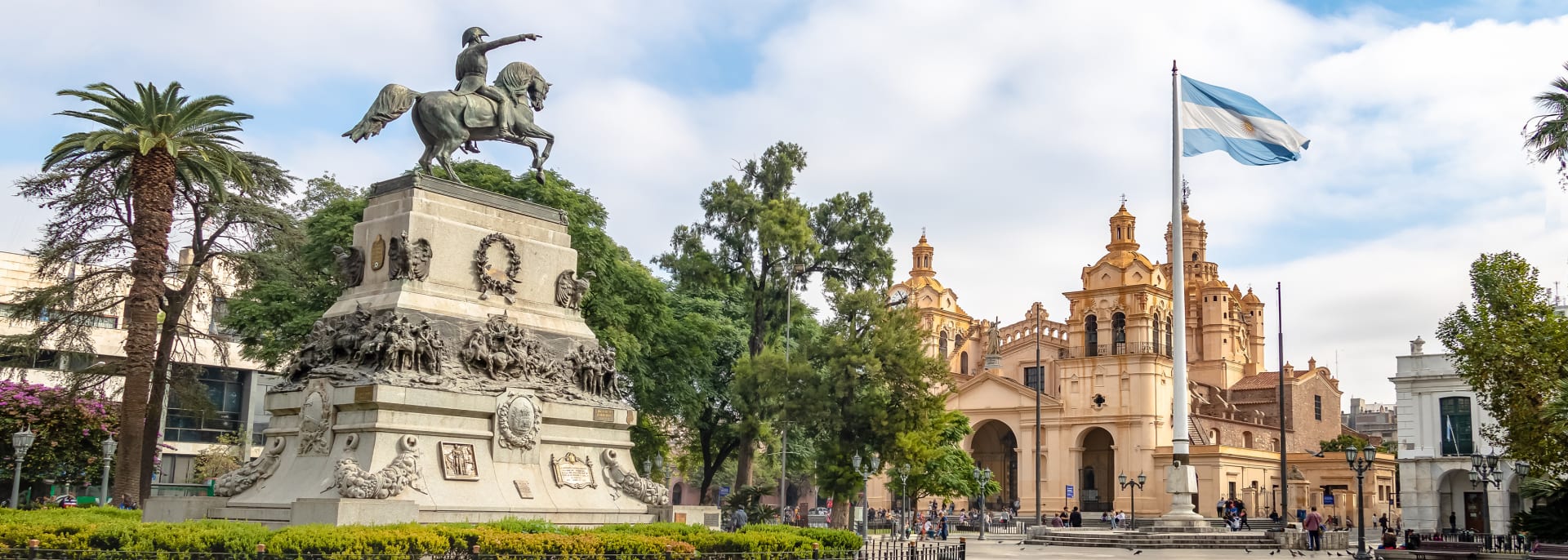 San Martin Square, Cordoba Cathedral, Cordoba, Argentinien