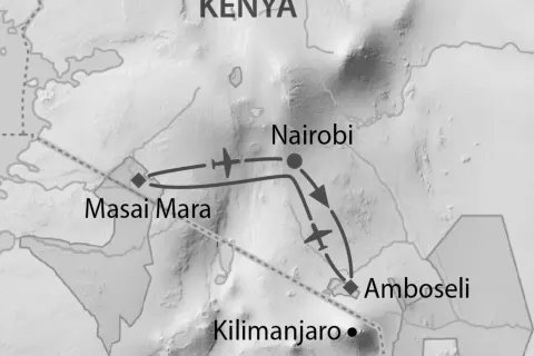 Amboseli - Mara Flugsafari