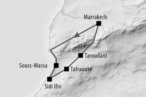 Selbstfahrer-Tour: Atlantikküste, Sous-Ebene und Anti-Atlas