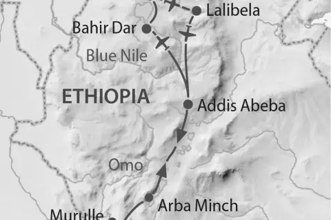 Grosse Äthiopien Reise