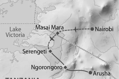Mara - Serengeti Flugsafari