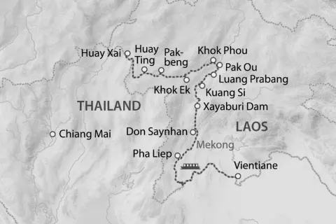 Luxuriöse Flusskreuzfahrt durch Laos
