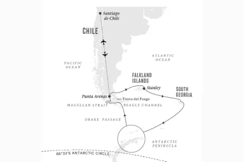 Expeditionsreise Antarktis, Falkland-Inseln und Südgeorgien