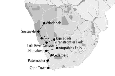 Von Windhoek nach Kapstadt