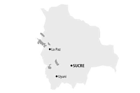 Uyuni Salzsee und farbige Lagunen