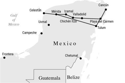 Yucatán für die Familie