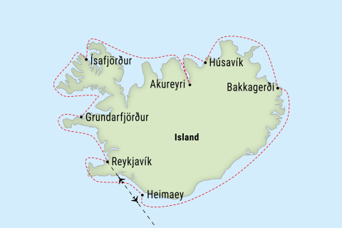 Expedition Feuer und Eis - Rund um Island mit der MS Seaventure
