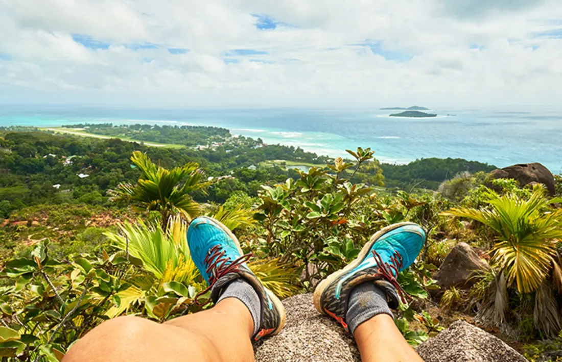 Chenard Mountain, Praslin, Seychellen Chenard Mountain, Praslin, Seychellen