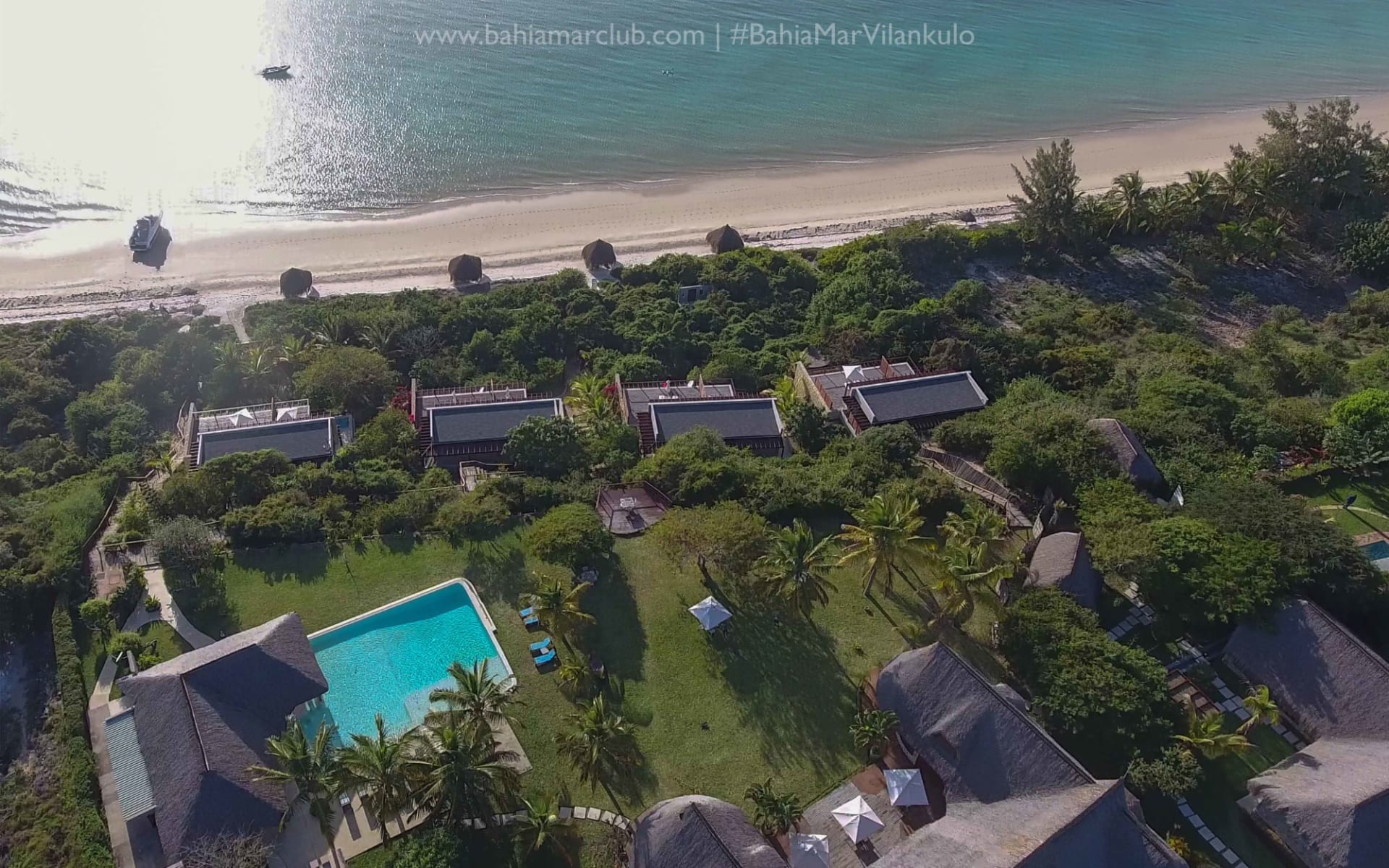 Bahia Mar Boutique Hotel in Vilanculos: aerial Bahia Mar Boutique Hotel in Vilanculos: aerial